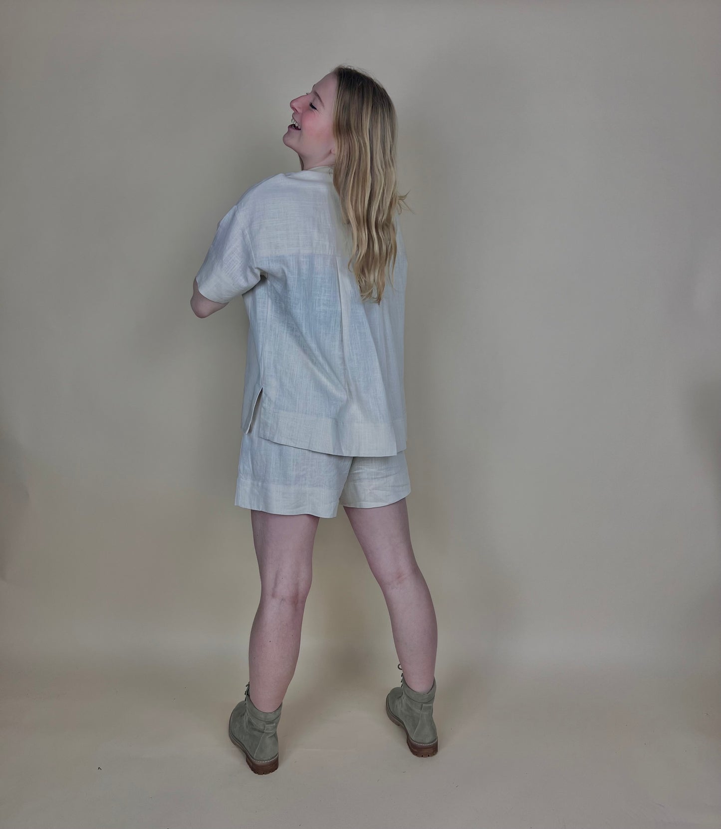 Oatmeal Linen Jacket