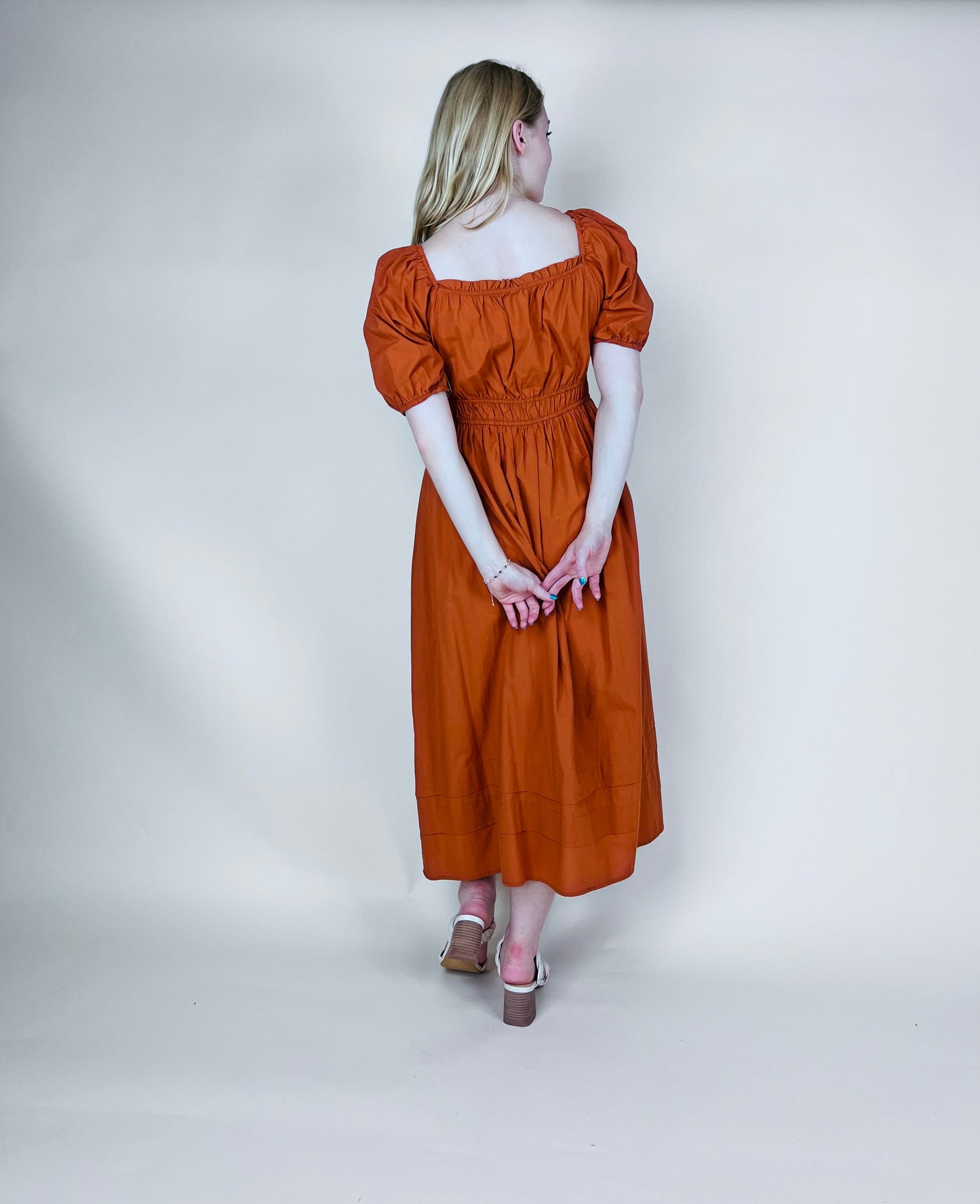 Bronze Midi Dress