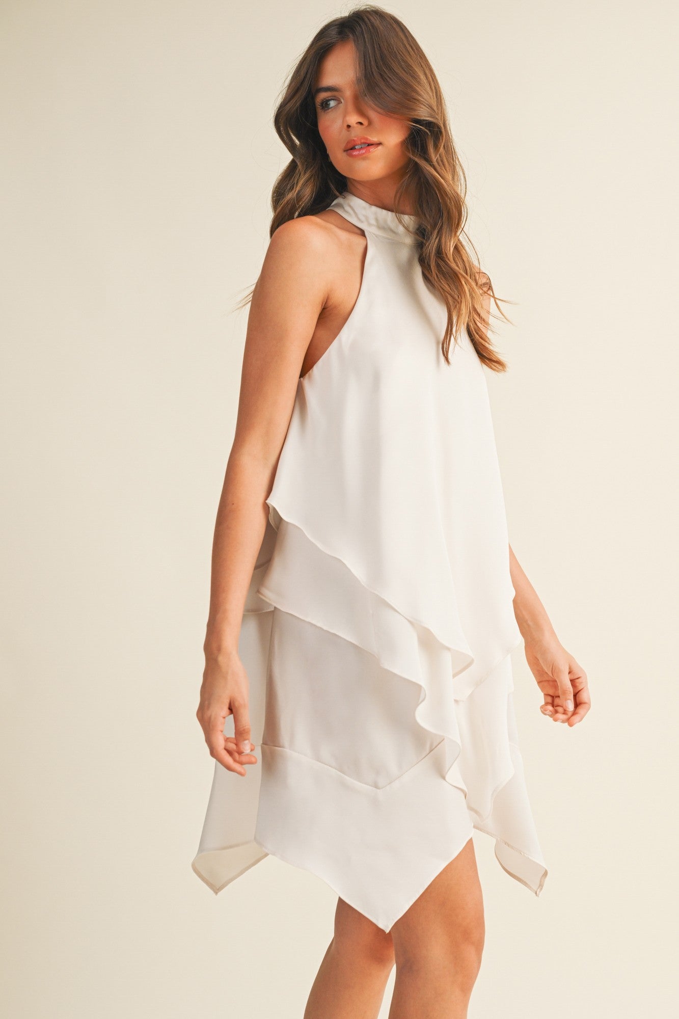 Layered Halter Dress