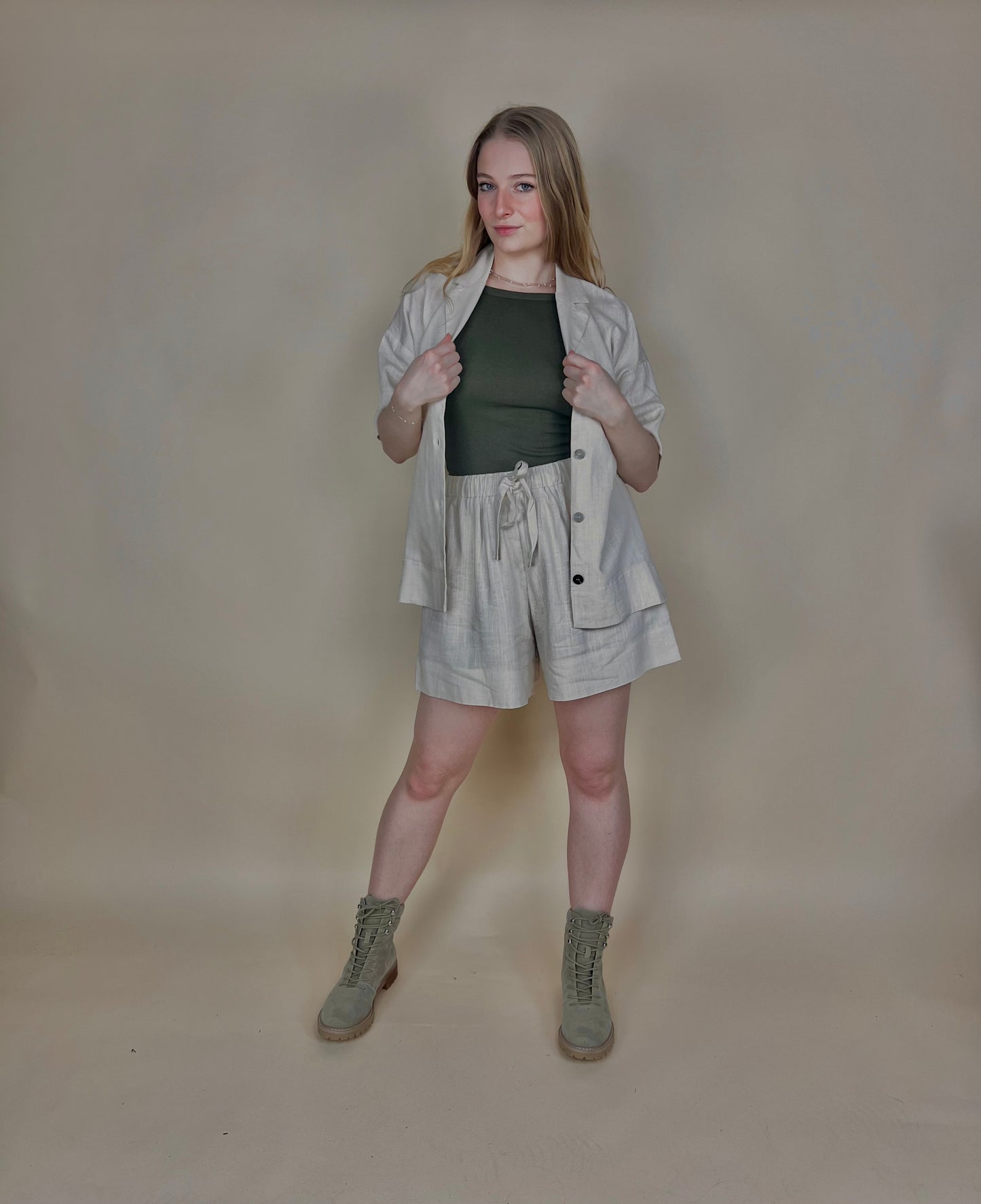 Oatmeal Linen Jacket