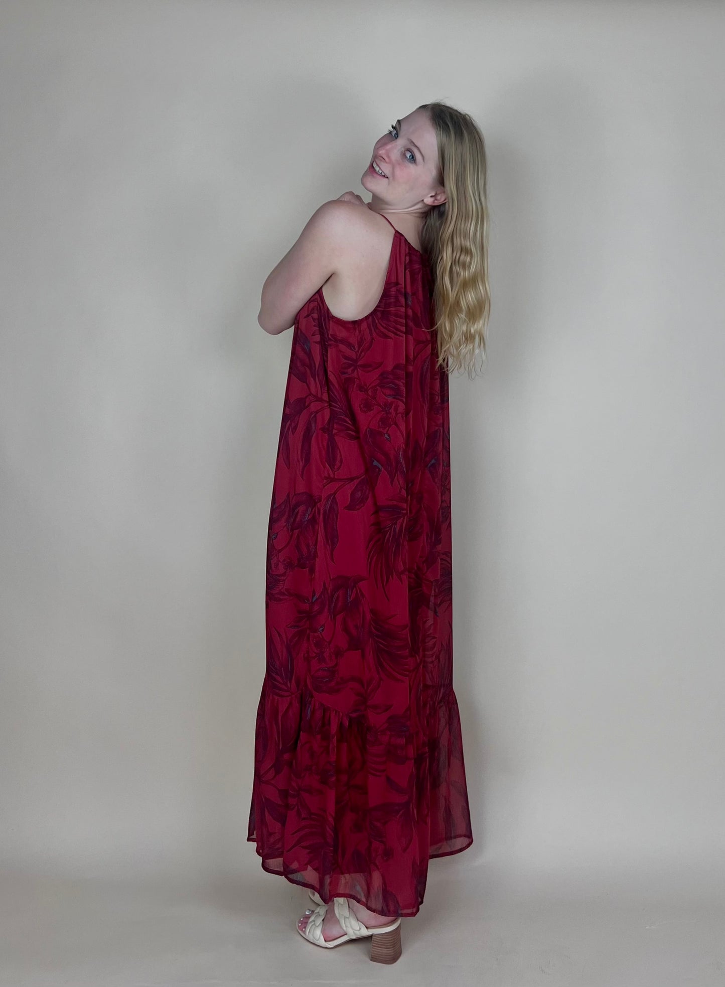 Floral Halter Dress
