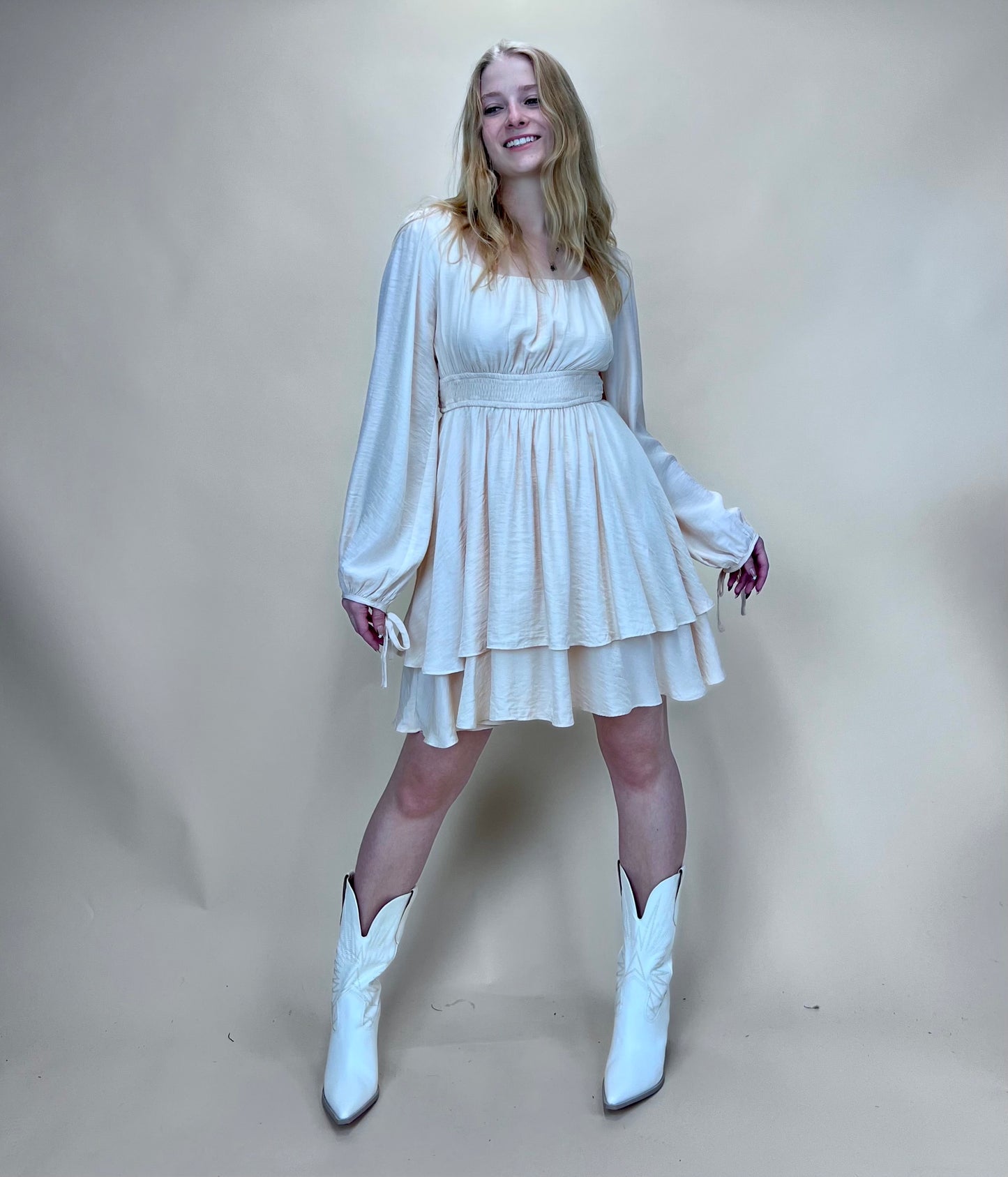 Tiered Mini Dress