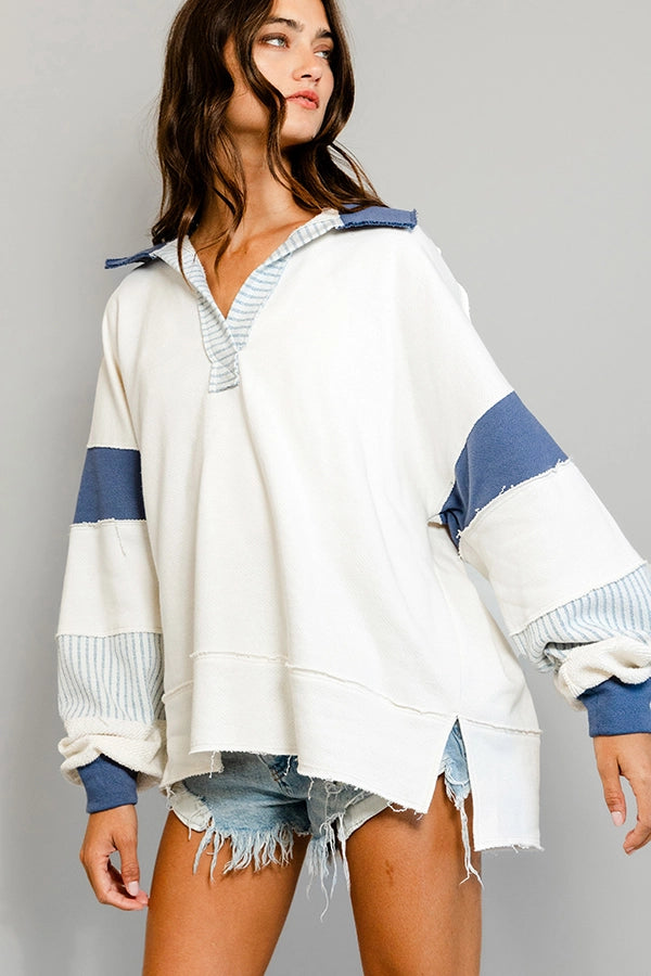 Color-block Comfy Top