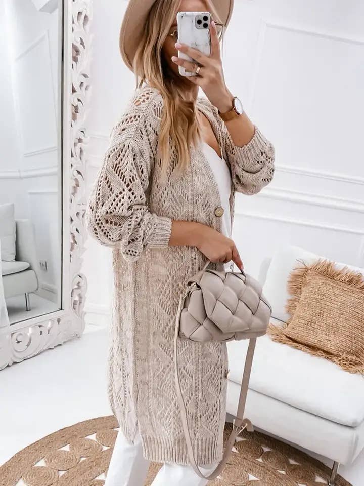 Openwork Cardigan