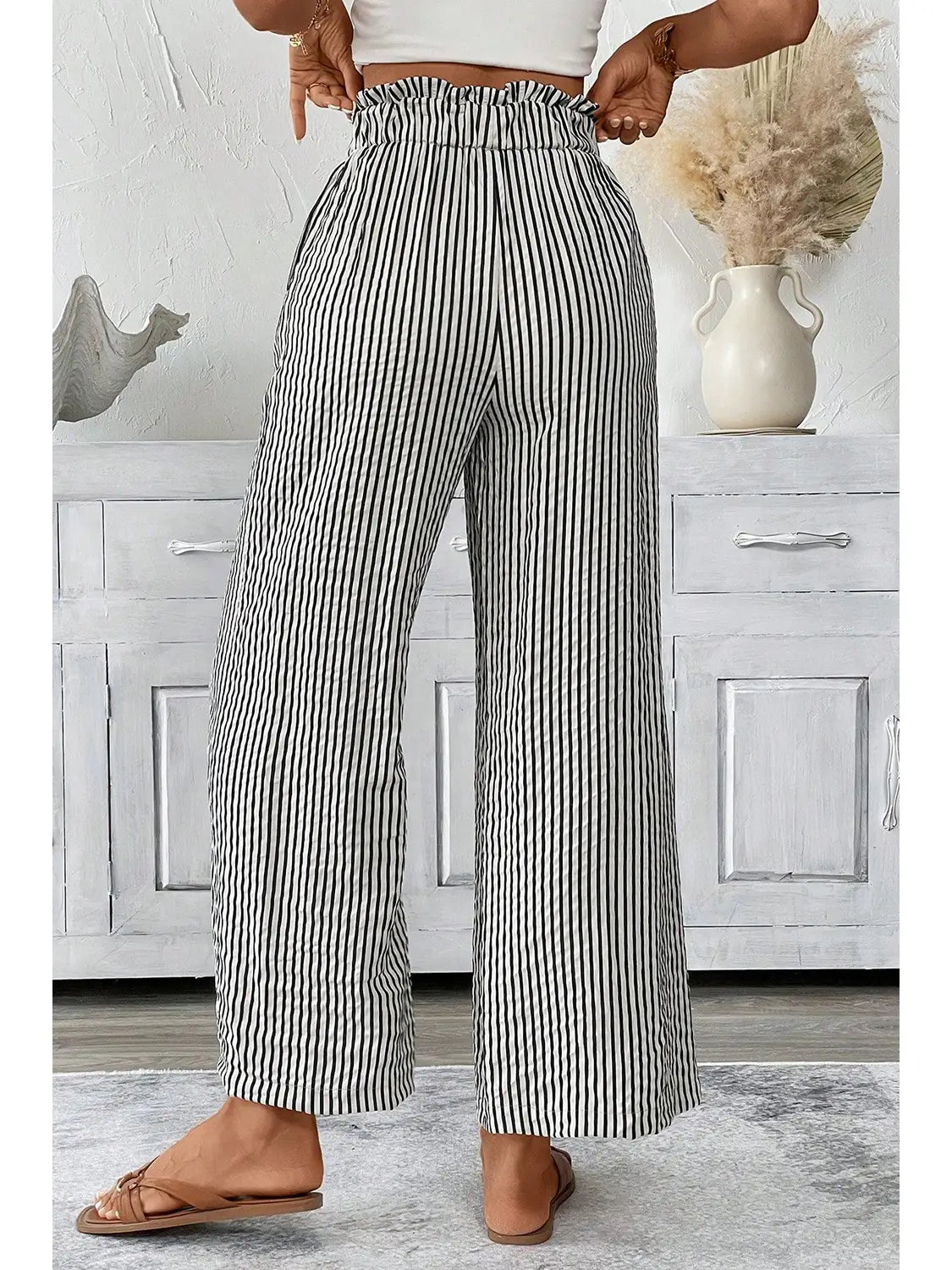 Striped Wide Leg Pants