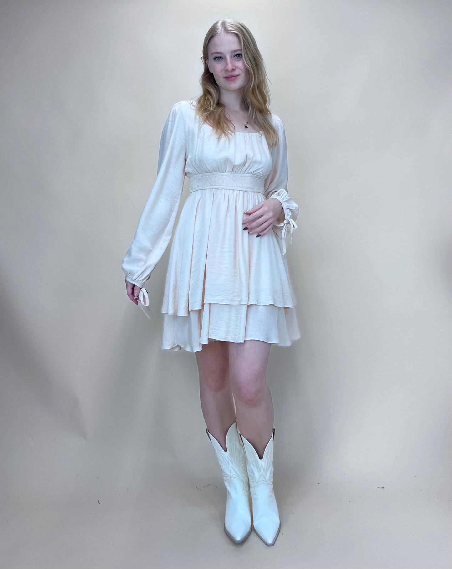 Tiered Mini Dress