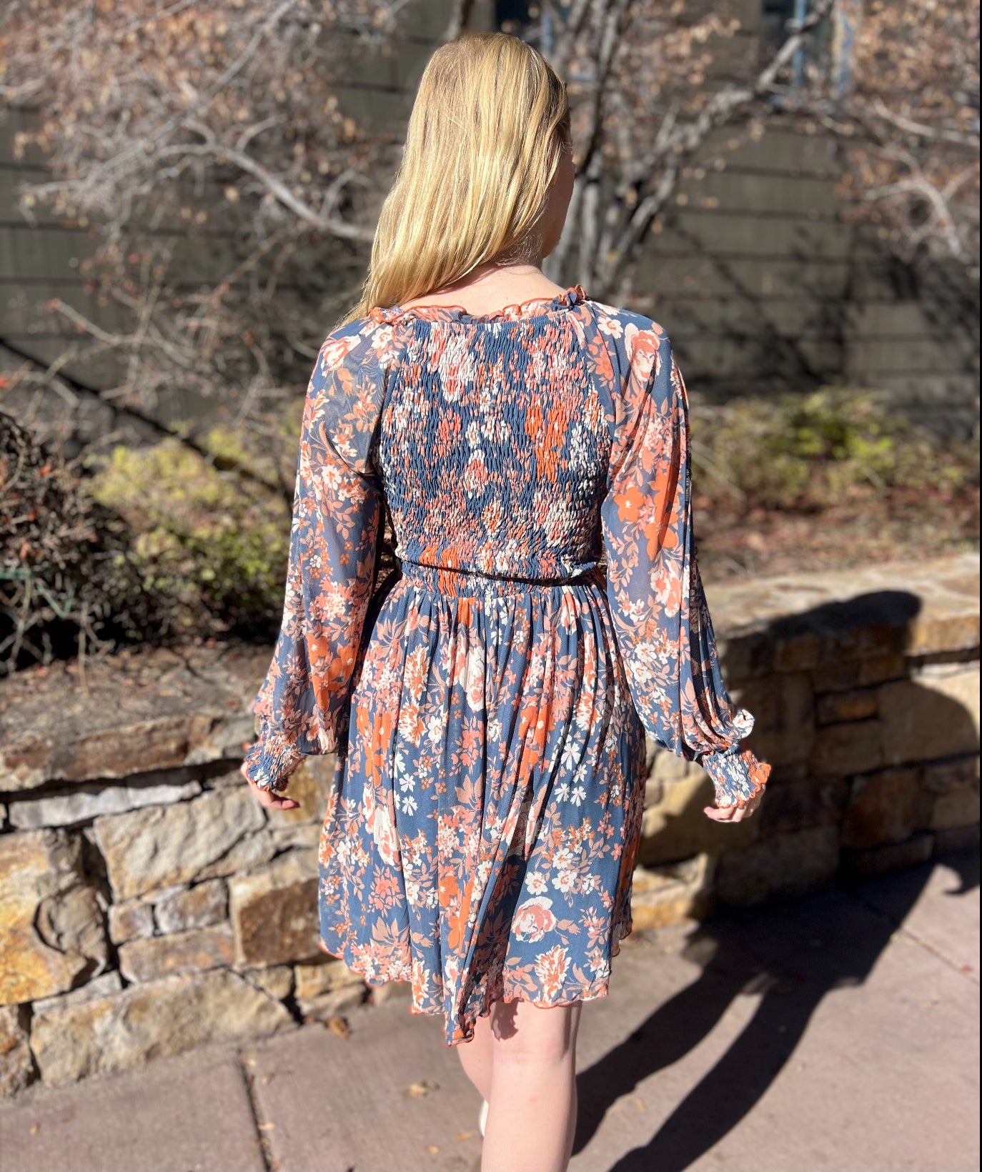 Blue Fall Floral