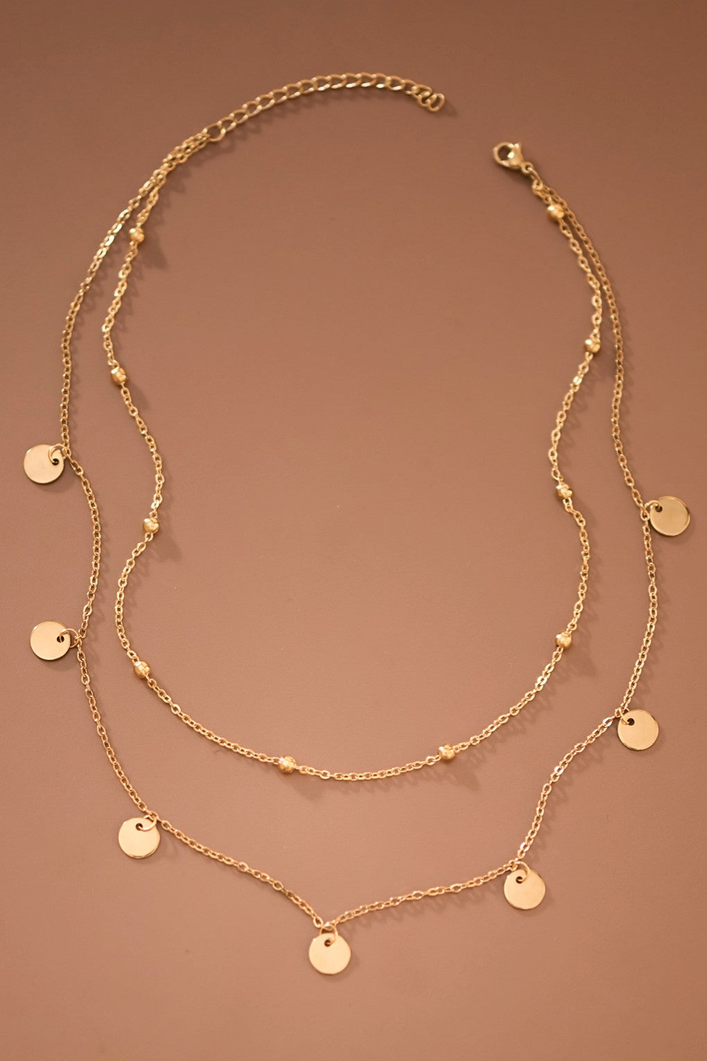 Gold Disc Necklace