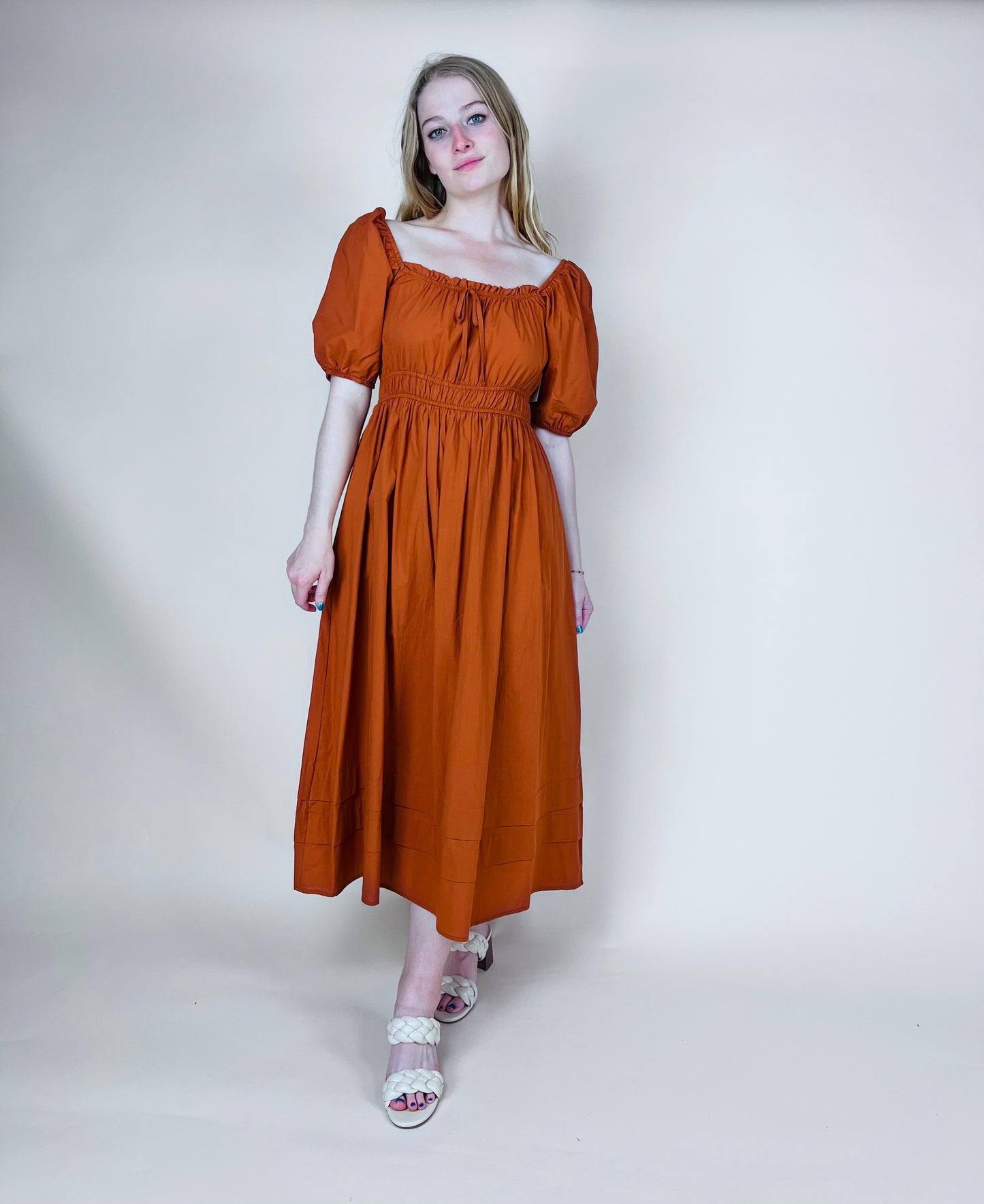 Bronze Midi Dress