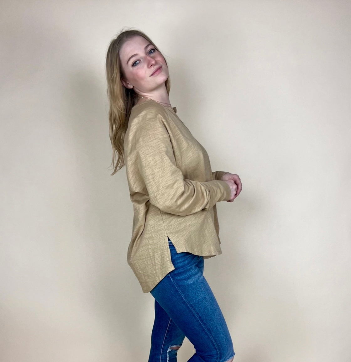 Camel Crew Neck