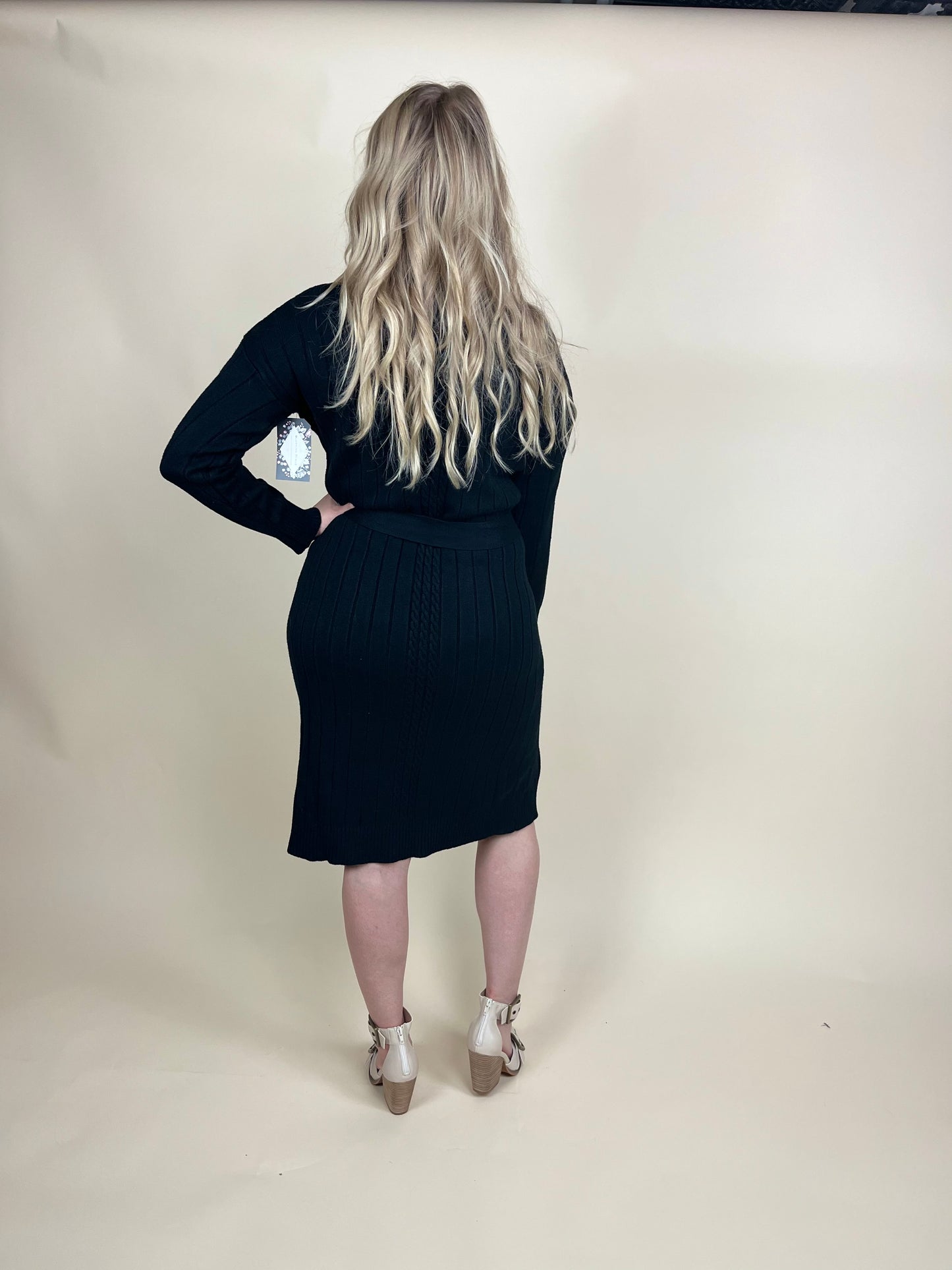 Mock Neck Sweater Dress