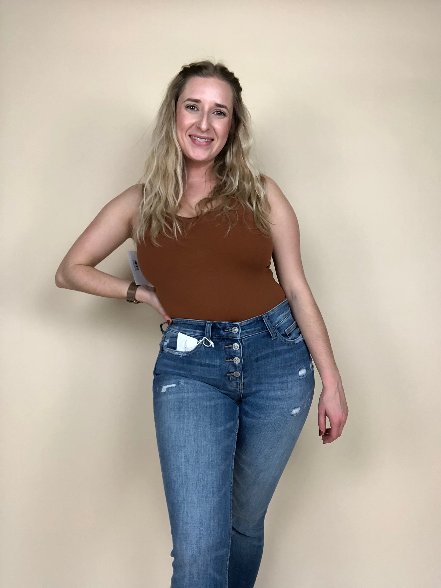 V Neck Bodysuit