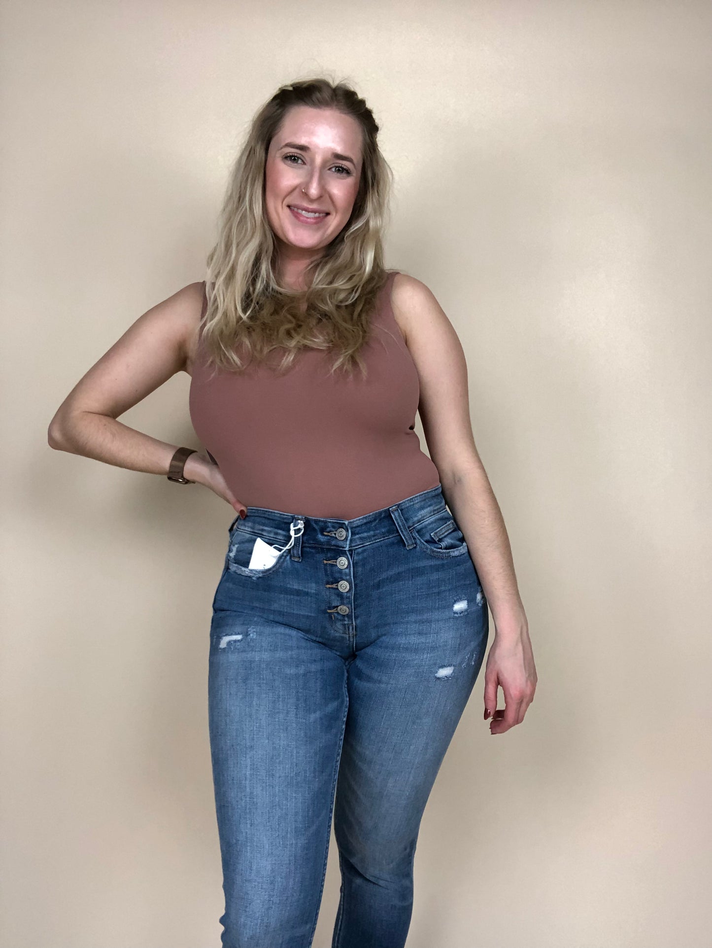 V Neck Bodysuit