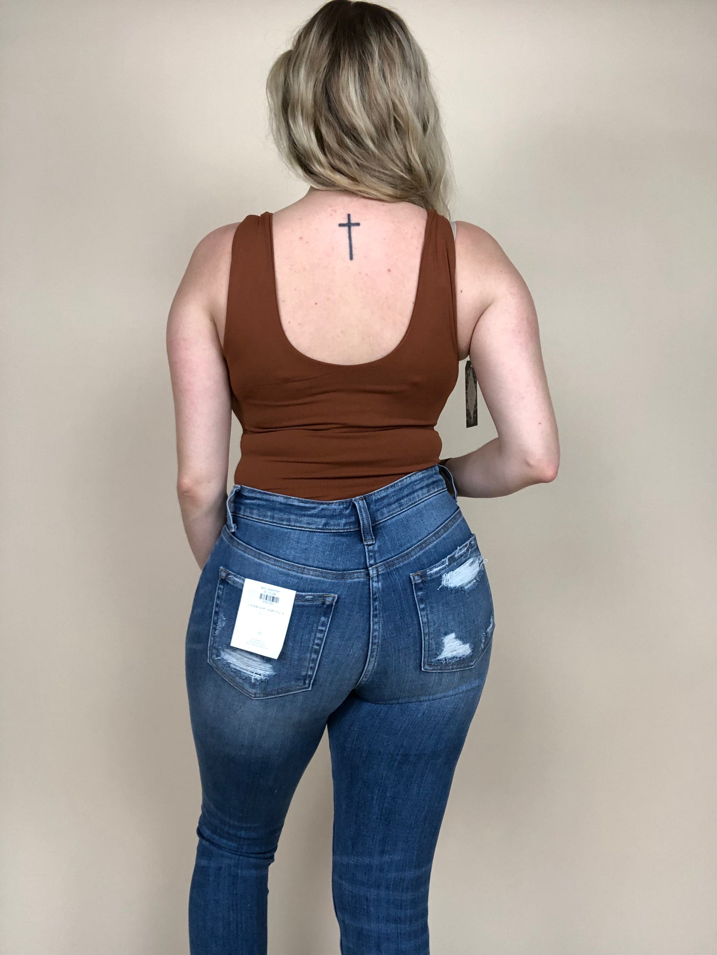 V Neck Bodysuit