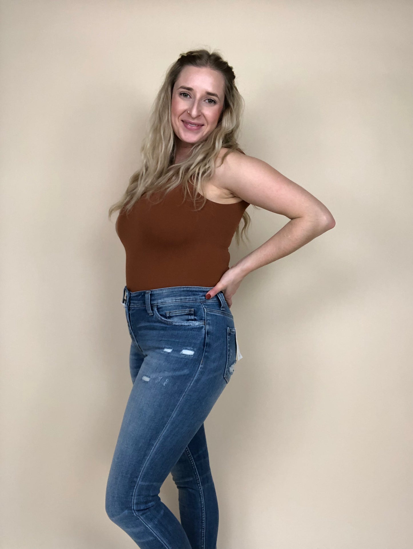 V Neck Bodysuit