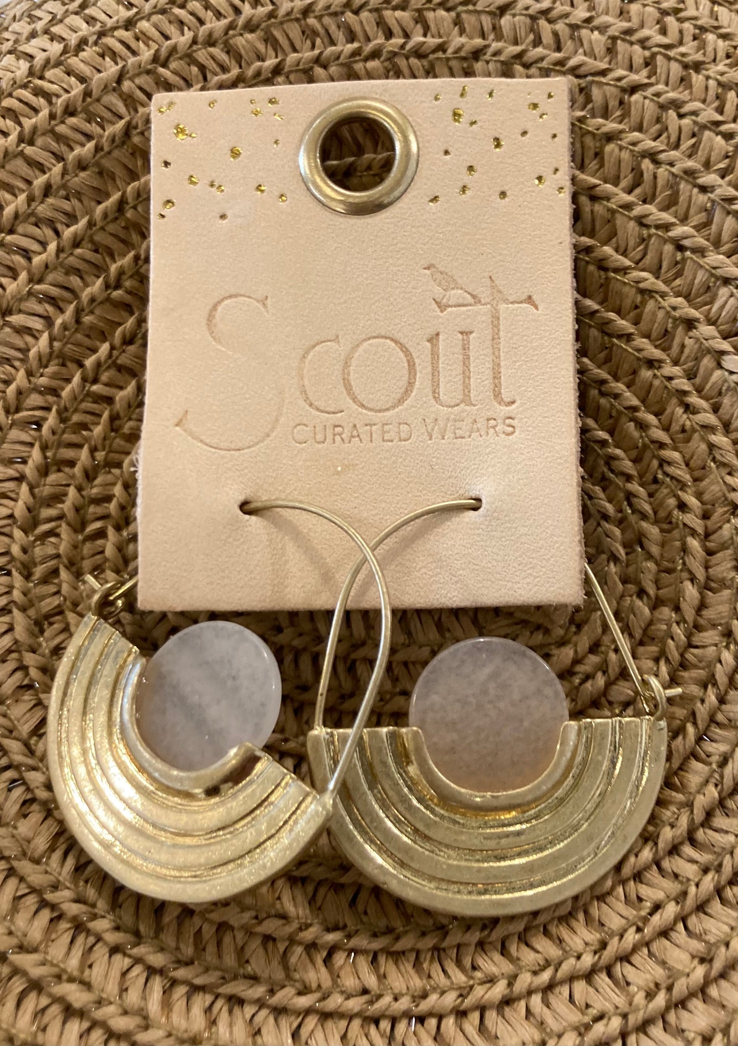 Stone Orbit Earrings