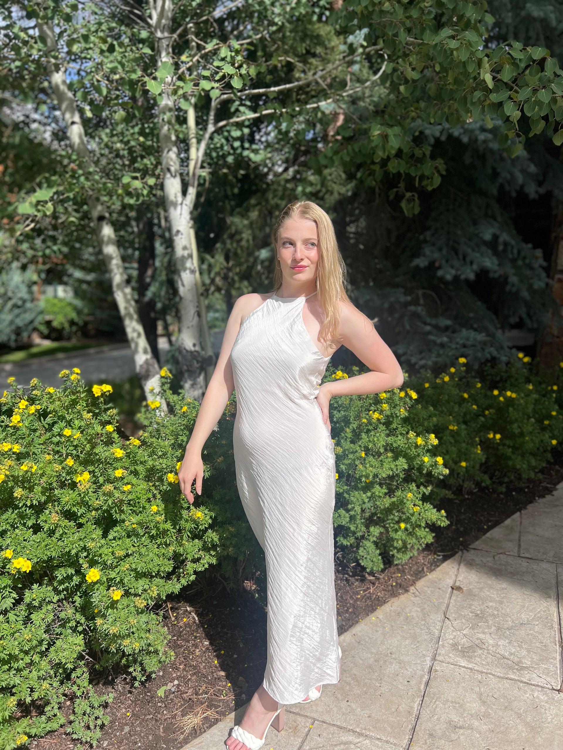 crinkled maxi dress Crinkle Maxi Dress