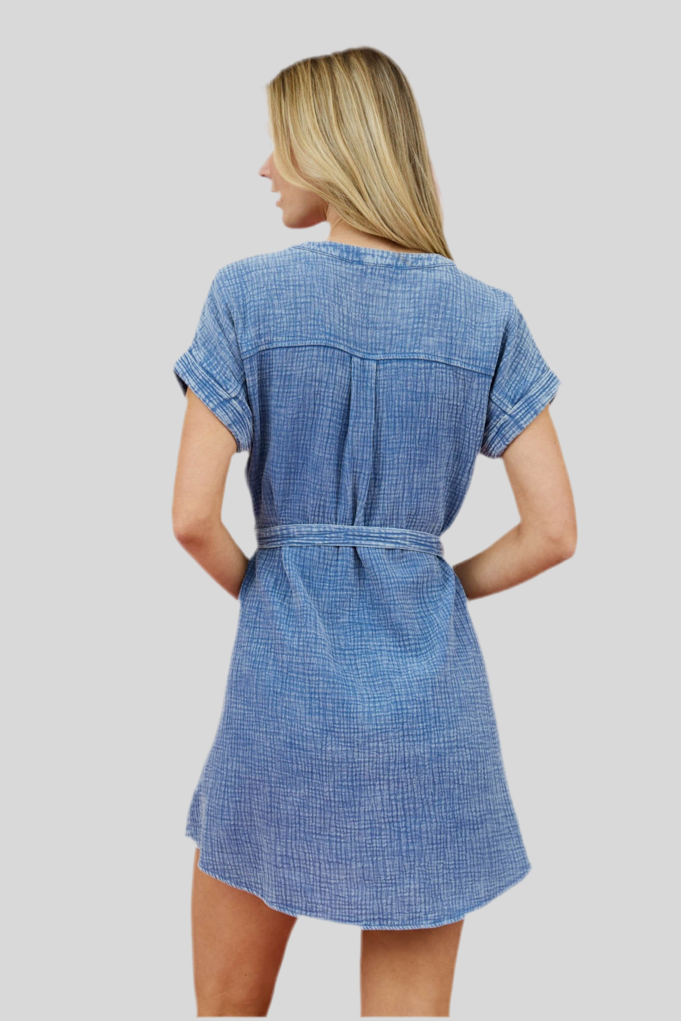 Mineral Washed Mini Dress