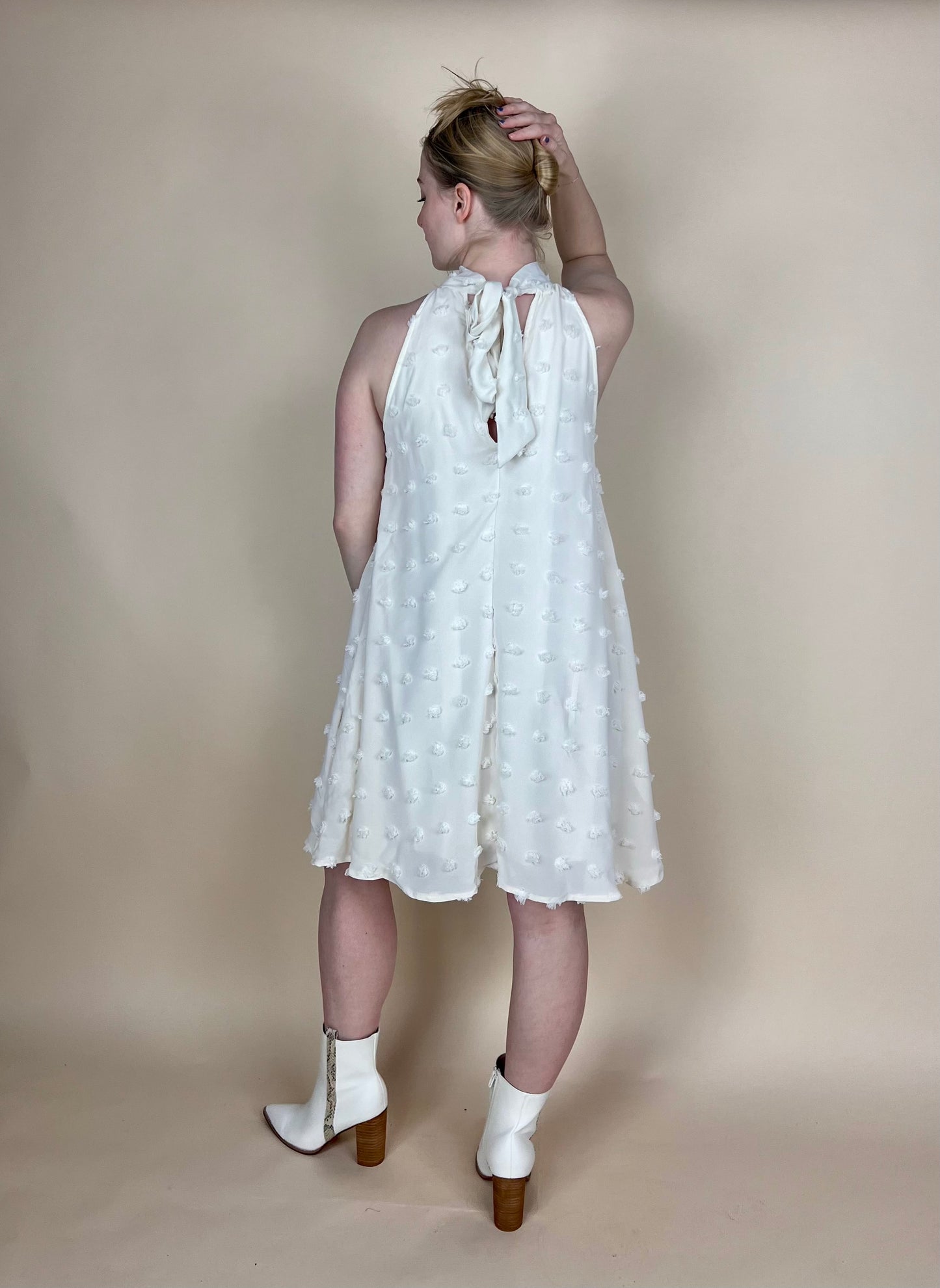 Ivory Halter Dress