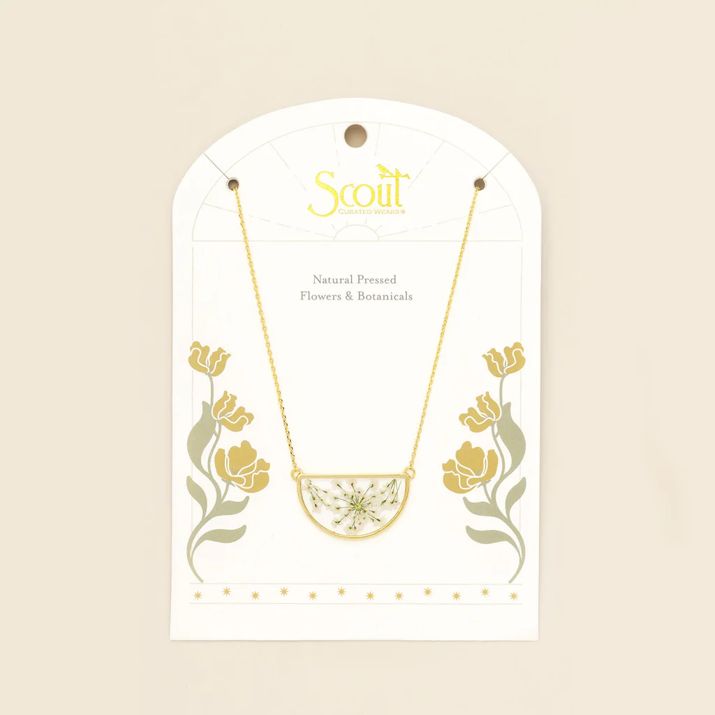 Pressed Flower Necklace