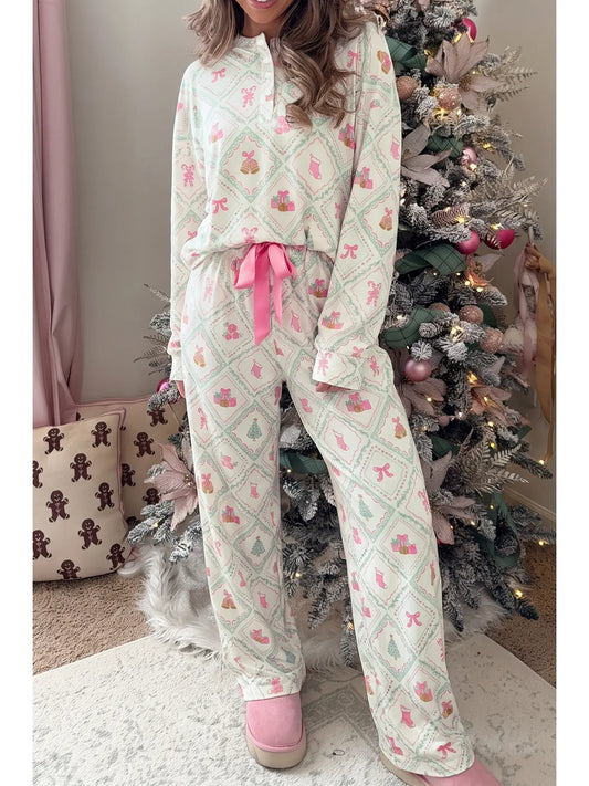 Patchwork Print Pajamas