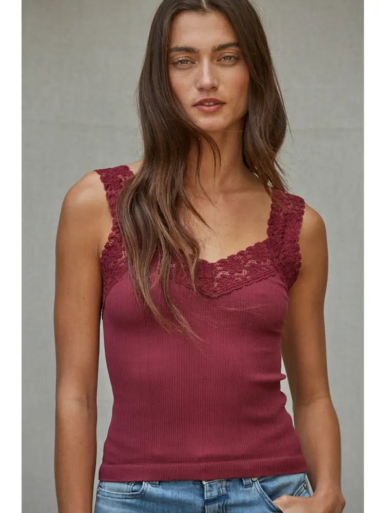 Lace Detail Tank Top