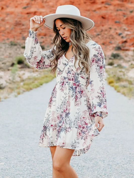 Ruffled Mini Dress