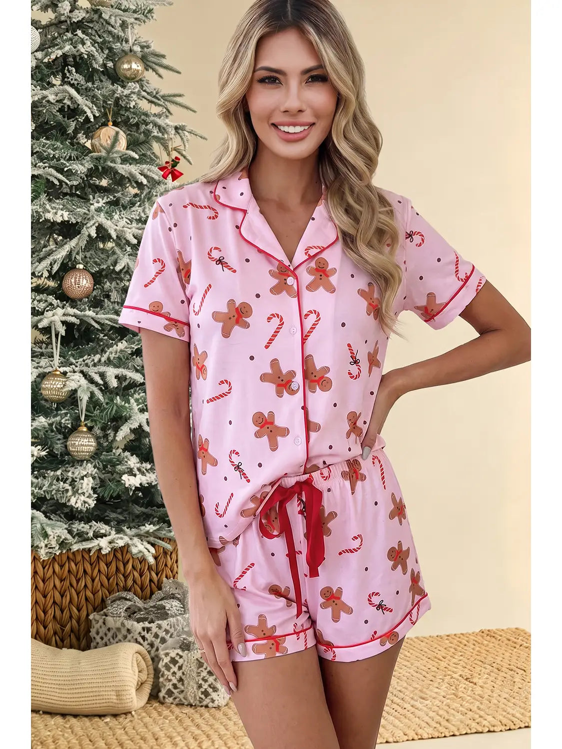 Gingerbread Print Pajamas