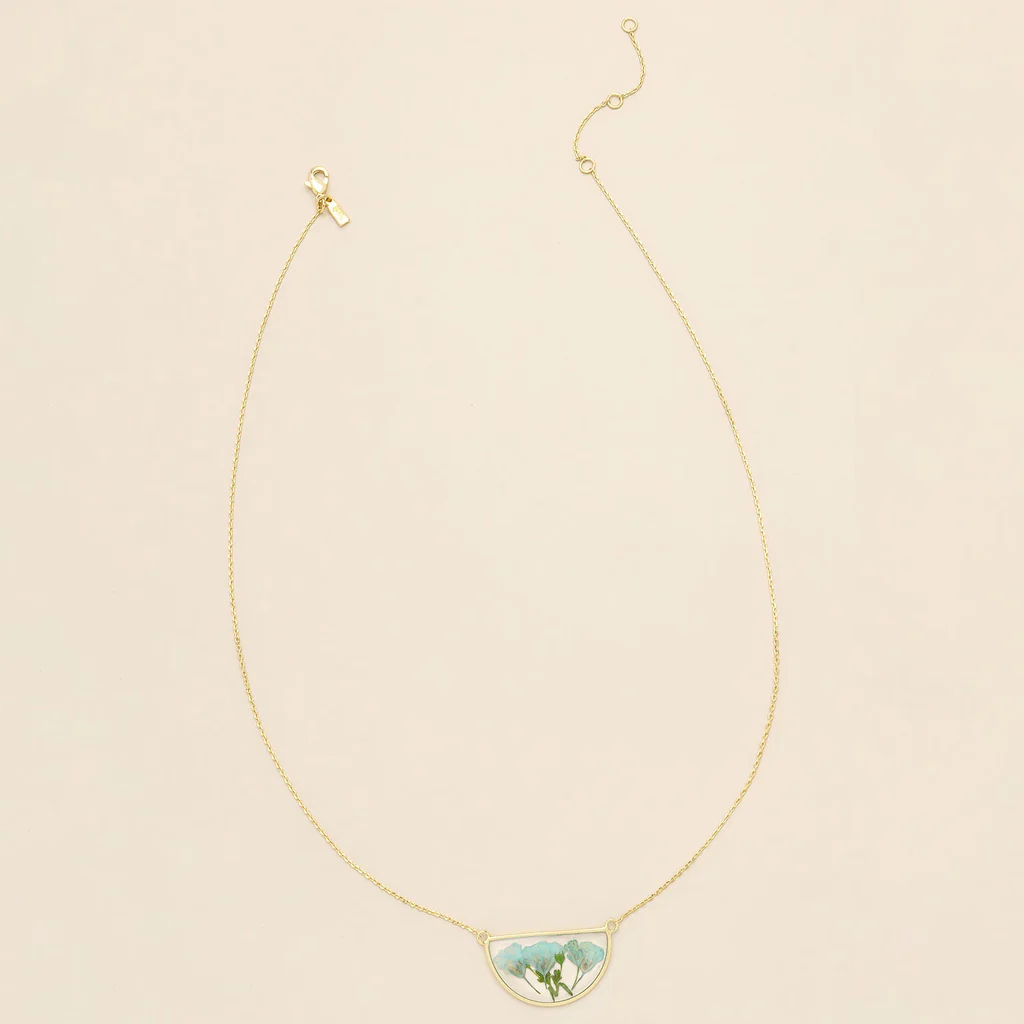 Pressed Flower Necklace