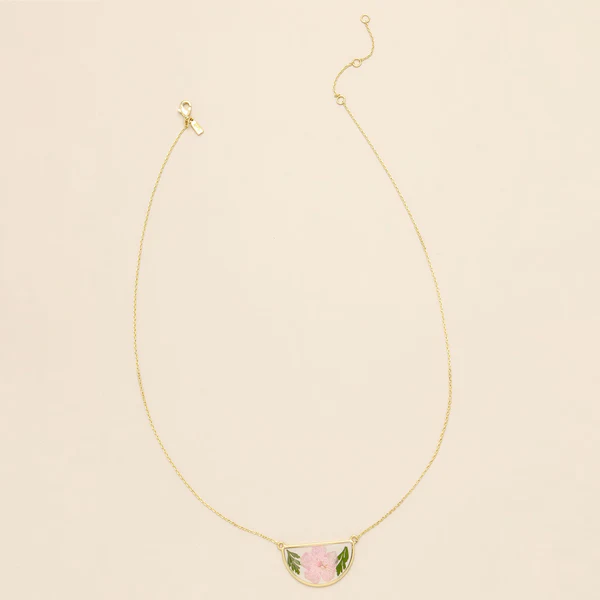 Pressed Flower Necklace