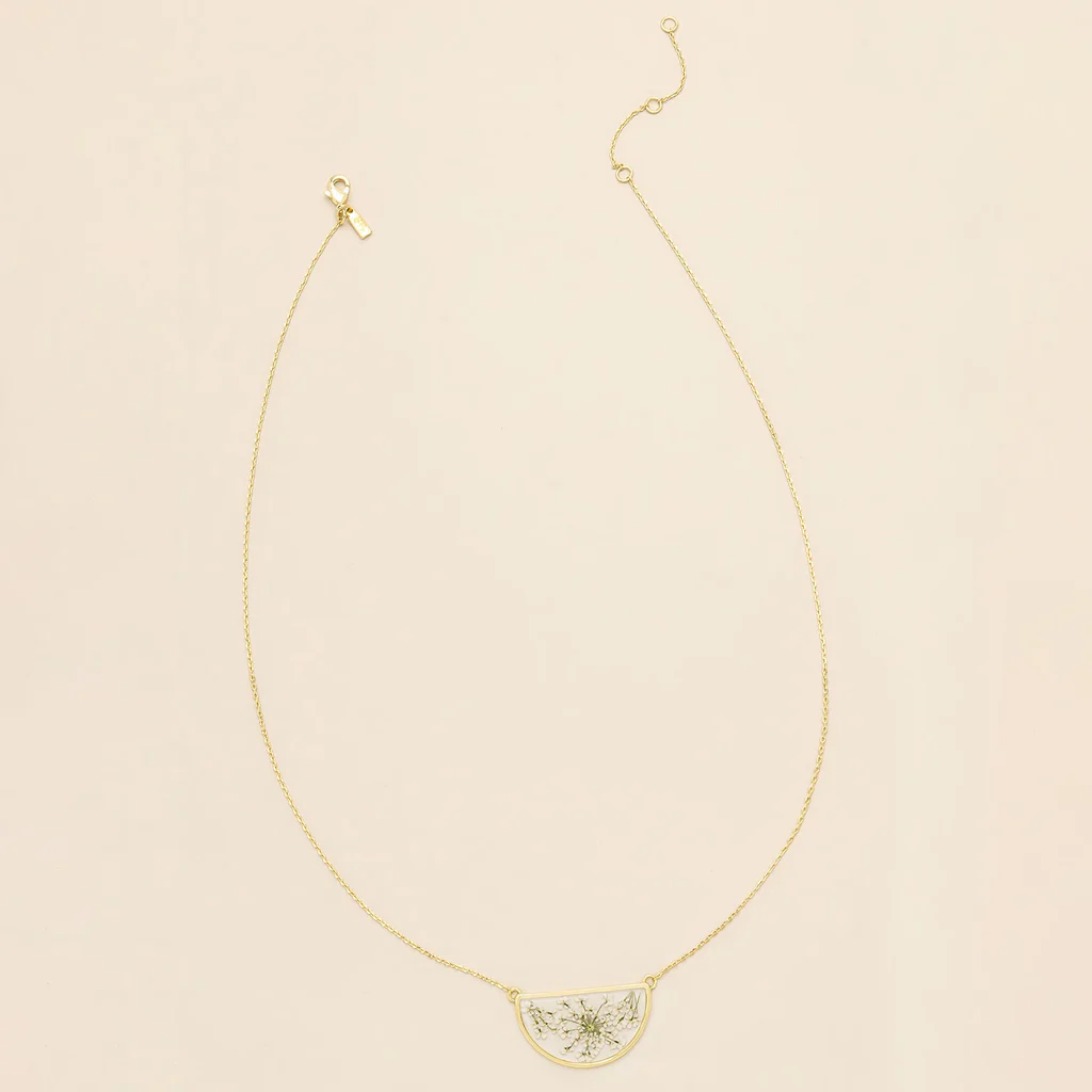 Pressed Flower Necklace