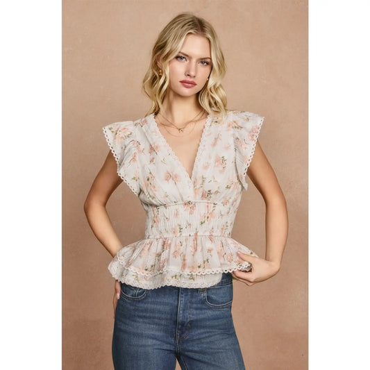 Flutter Sleeve Top