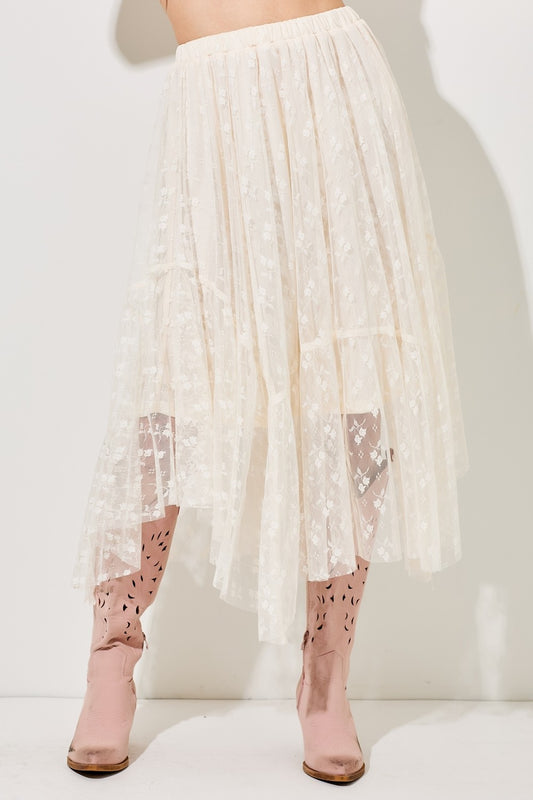 Lace Midi Skirt
