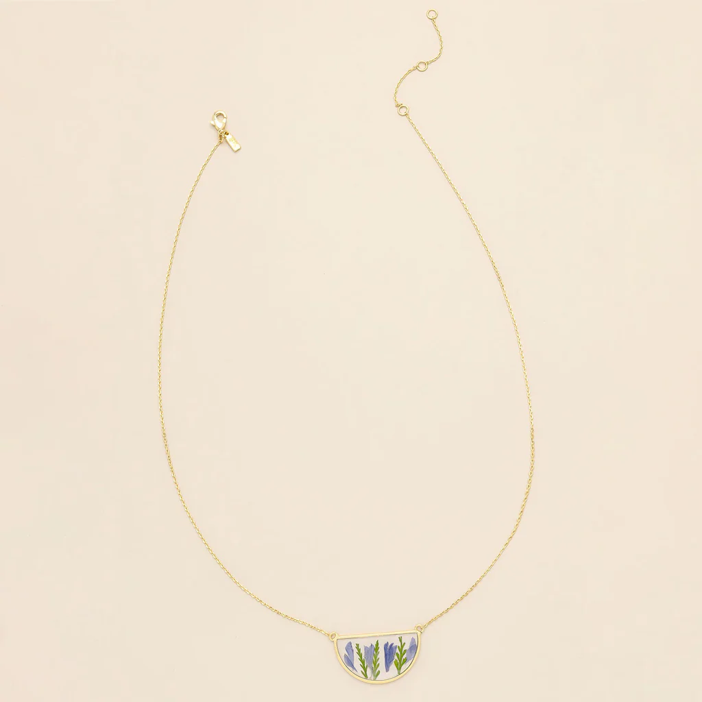 Pressed Flower Necklace