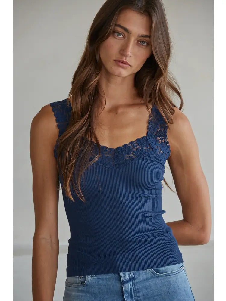 Lace Detail Tank Top