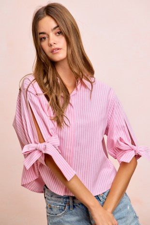 Tie Sleeve Shirt