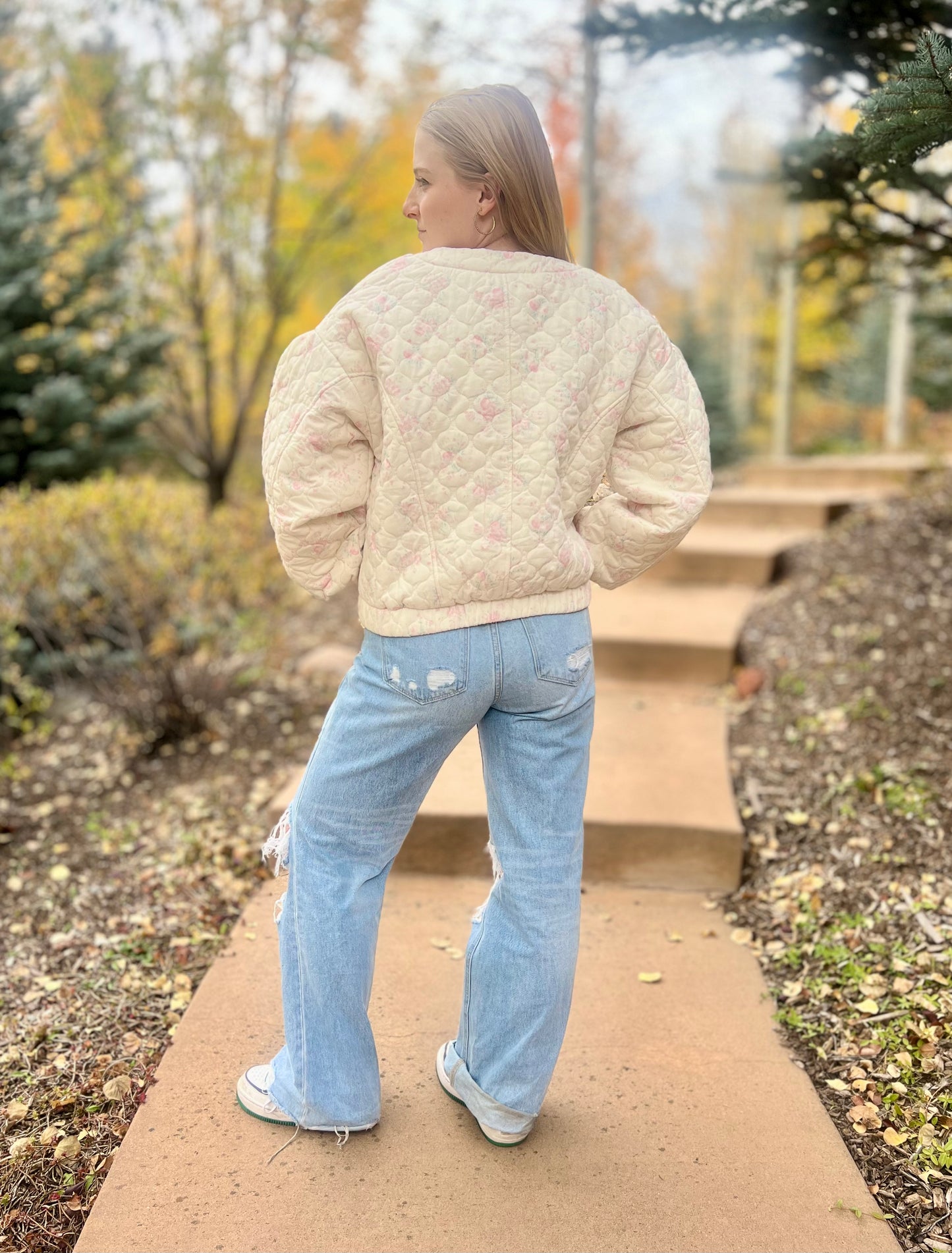 Floral Bomber Jacket