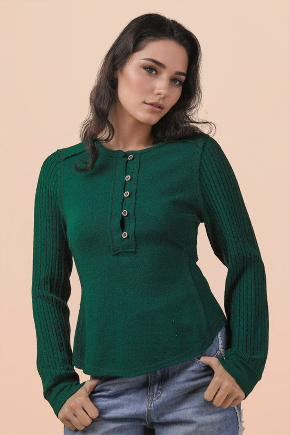 Forest Henley Sweater