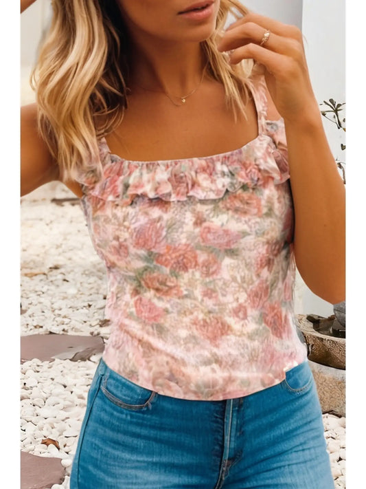Ruffle Shoulder Top