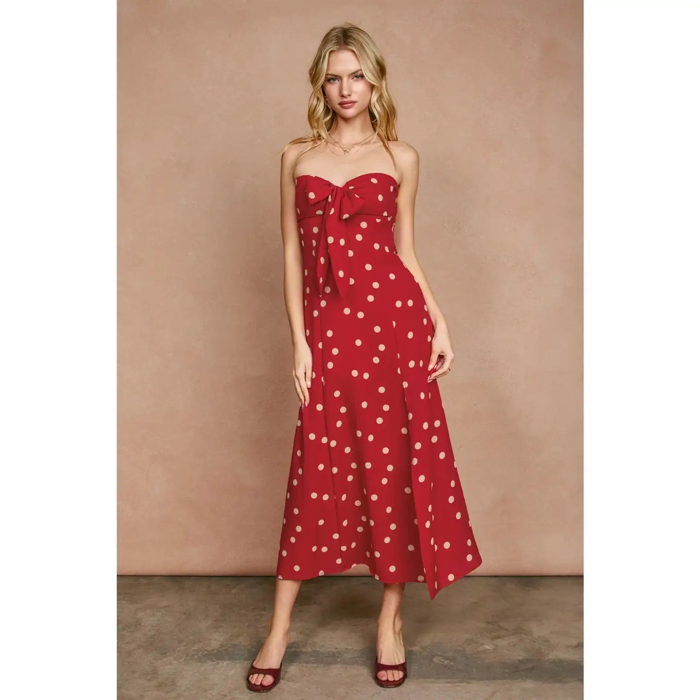 Sweetheart Polka Dot Dress