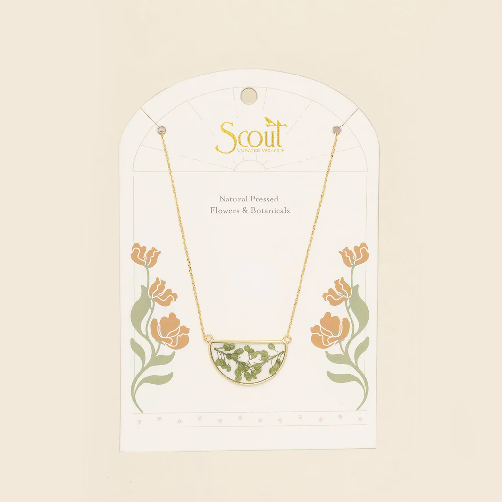 Pressed Flower Necklace