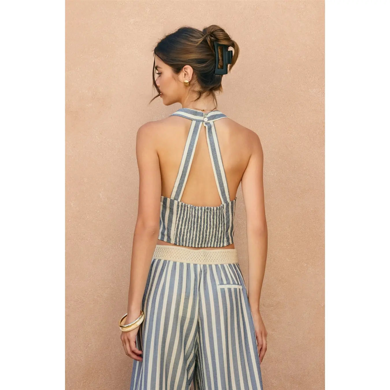 Nautical Stripe Halter Top