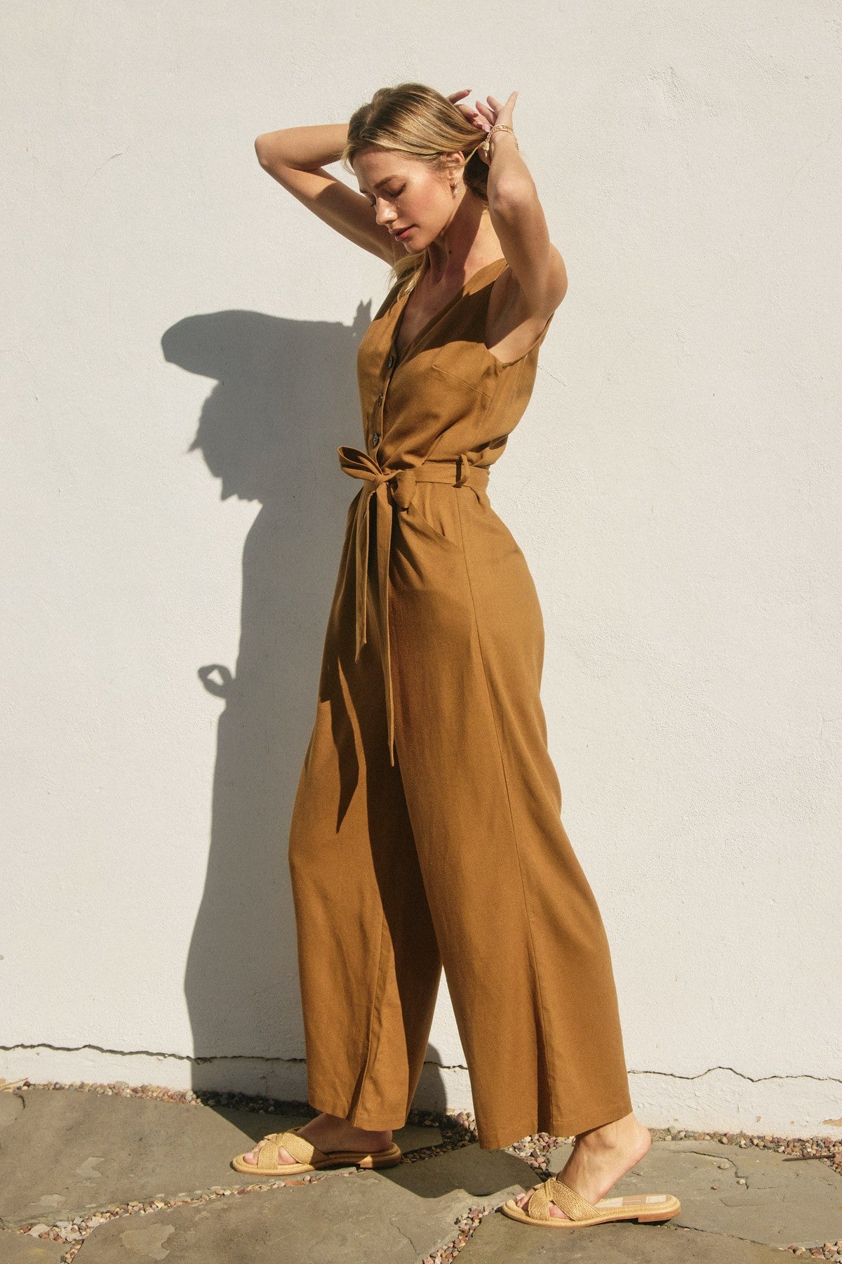 Golden Palm Jumpsuit
