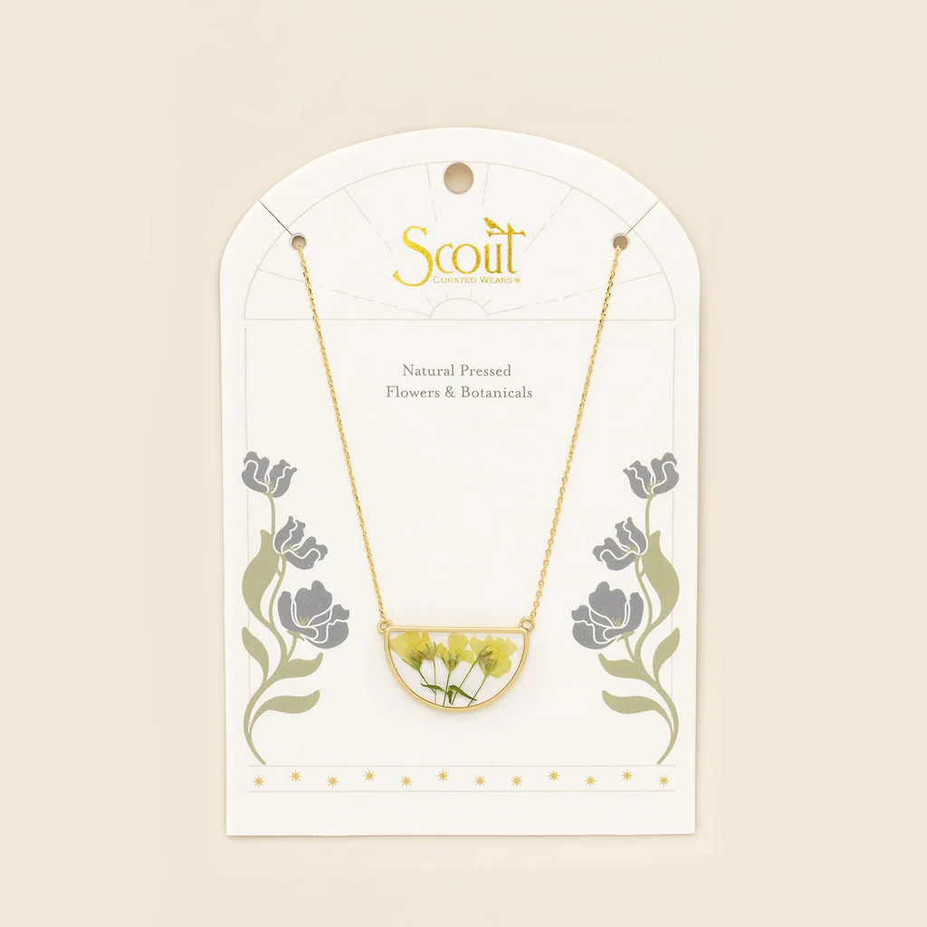 Pressed Flower Necklace