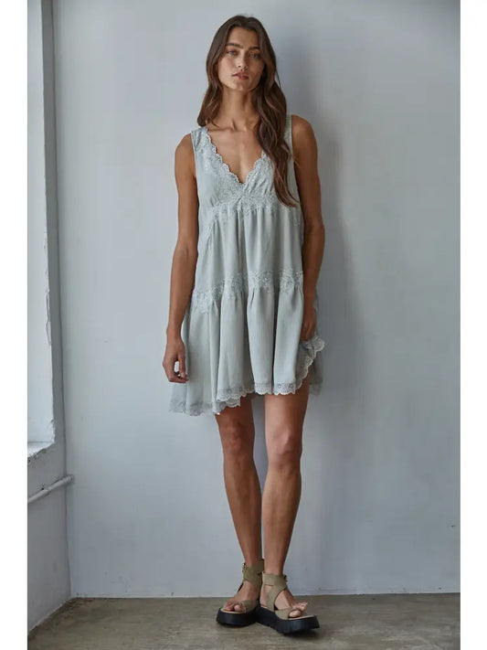 Pewter Mini Dress