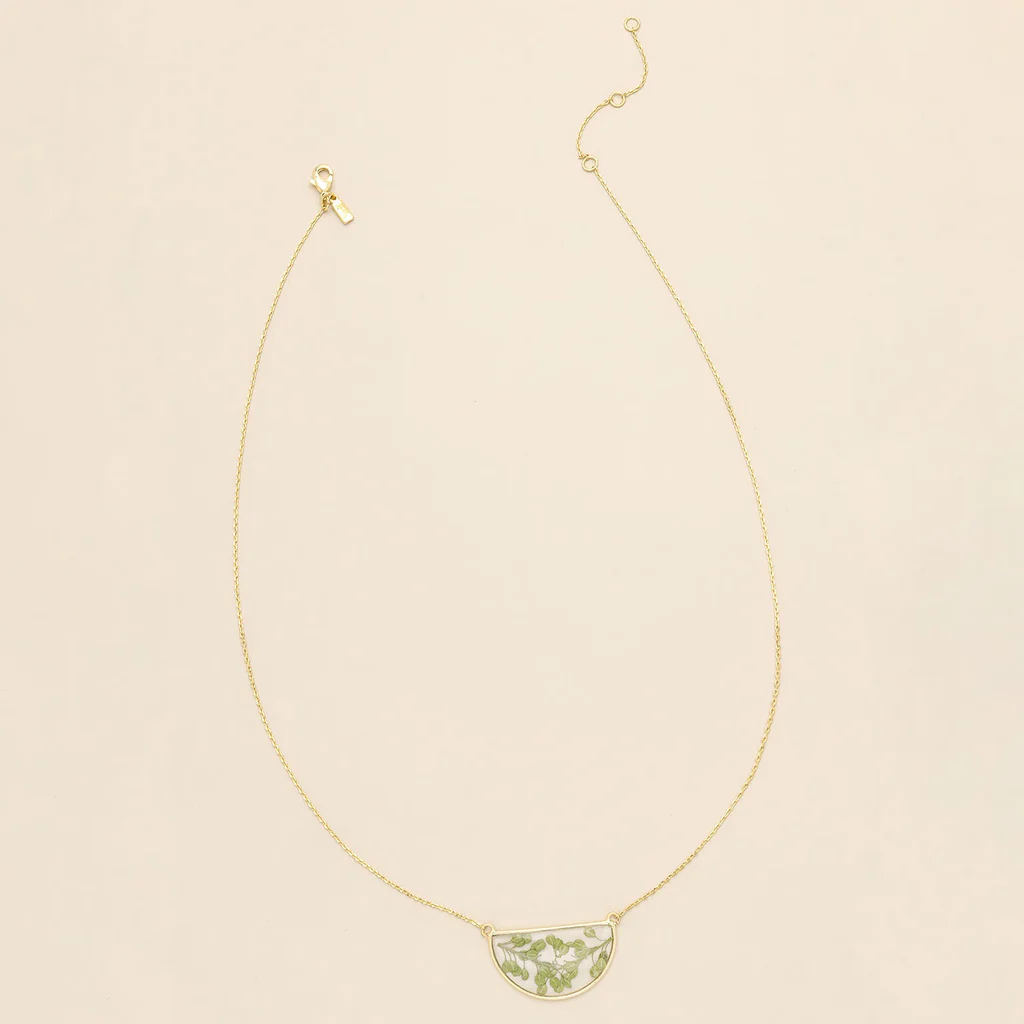 Pressed Flower Necklace