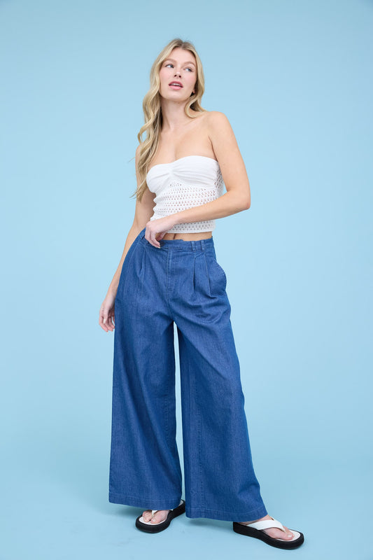 Chambray Pants