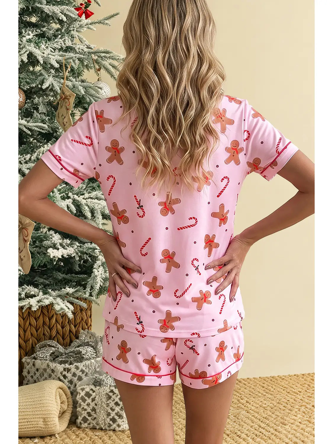 Gingerbread Print Pajamas
