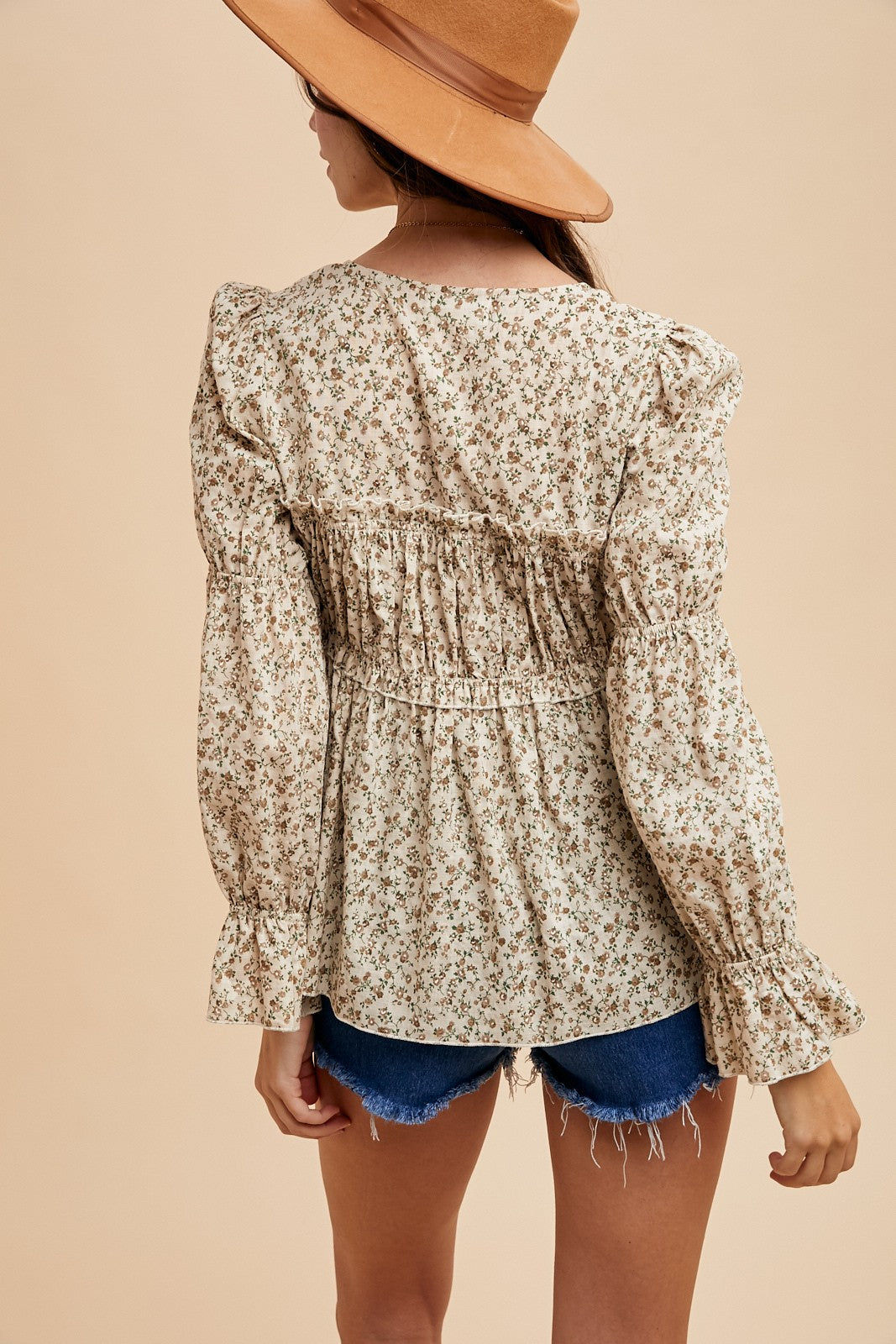 Ditsy Print Top