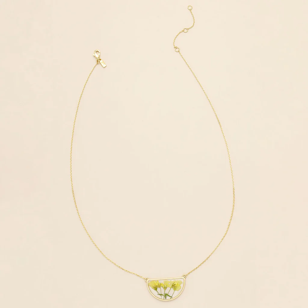 Pressed Flower Necklace